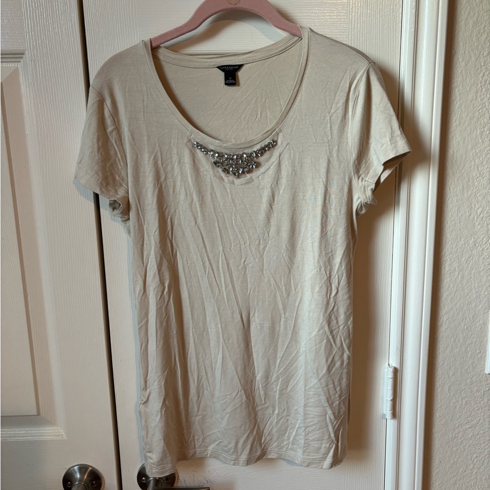 Embellished Ann Taylor tee.